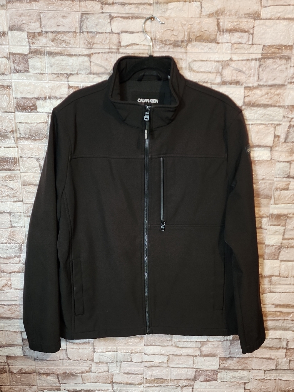 Calvin Klein Black Full Zip Fall Jacket